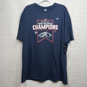 Atlanta Braves 2021 World Series Champions T-Shirt FANATICS Size 2XL